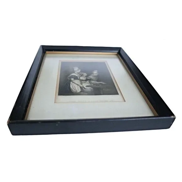 Vintage Print "Lord Have Mercy Upon Us" by Henry Barraud Wall Hanging - Picture 2 of 4